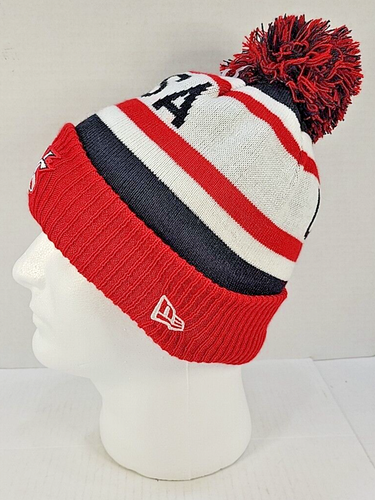 New Era Team USA Men's Sport Knit United States Beanie - Team USA Winter Cap - Picture 3 of 8