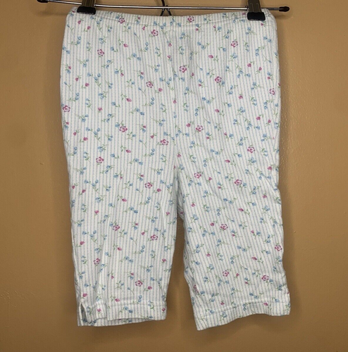 Karen Neuburger Girls Size Small Pajamas 2Pc Set Blue Floral Short Sleeve Shorts - Picture 9 of 21