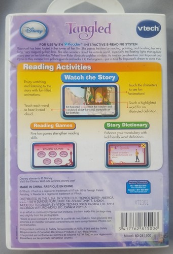 Vtech Disney: Tangled Cartridge Ages 4 - 6 New Sealed - Picture 2 of 2