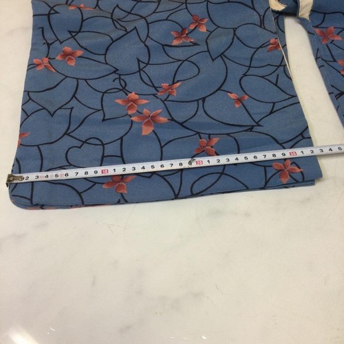 Japanese kimono for women chic elegant blue red P59 - Picture 6 of 9