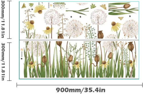 Frühling Fensterbilder Blumen Wandtattoo für Kinderzimmer Deko Sommer - Bild 6 von 7