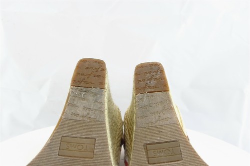 Toms Women Sz 9.5 M Multicolor Wedge Fabric Shoes - Picture 8 of 8