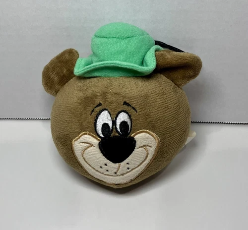 Yogi Bear Plush Ball Stuffed Animal Head Hanna Barbera 5” Jellystone Park Brown