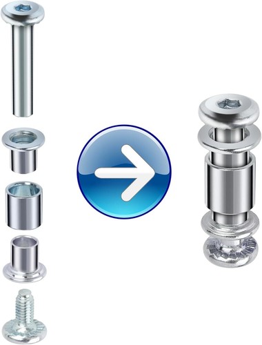 Cosmos Inline Skates Axle Spacer Screws Replacement, Roller Blades Inline... - Picture 4 of 6