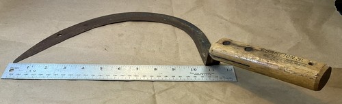 Vintage Champion By True Temper Grass Hook Sicle Scythe  N2 1.5" Solid - Picture 1 of 6