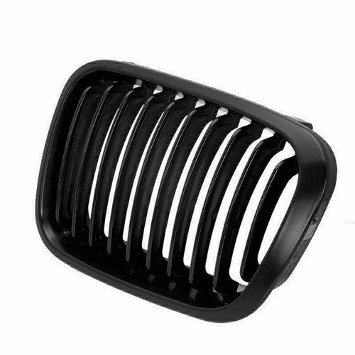 Pair Front Grill Kidney Grille Gloss Black For BMW 3 Series E46 Sedan 1998-2001 - Picture 4 of 5