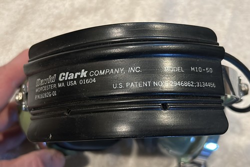 David Clark Model H10-50 Aviation Pilot Headphones Used - Foto 2 di 12
