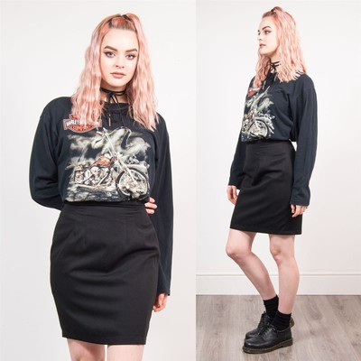 Buy Online WOMENS VINTAGE 90S BLACK HIGH WAIST SKIRT PENCIL WIGGLE FITTED CASUAL RETRO 8 Buy Online WOMENS VINTAGE 90S BLACK HIGH WAIST SKIRT PENCIL WIGGLE FITTED CASUAL RETRO 8