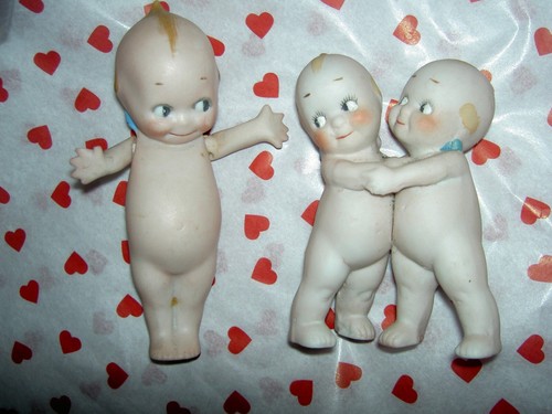 EINE antike gelenkige, 12 1/2" Komposition KEWPIE Puppe in rotem Sonnenanzug top - Bild 14 von 24