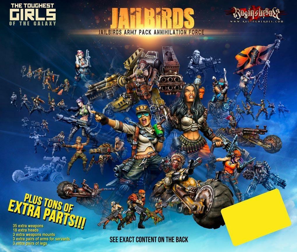Raging héroes jailbirds 28mm jailbirds Ejército Pack-aniquilación fuerza Caja Como Nuevo Raging héroes jailbirds 28mm jailbirds Ejército Pack-aniquilación fuerza Caja Como Nuevo