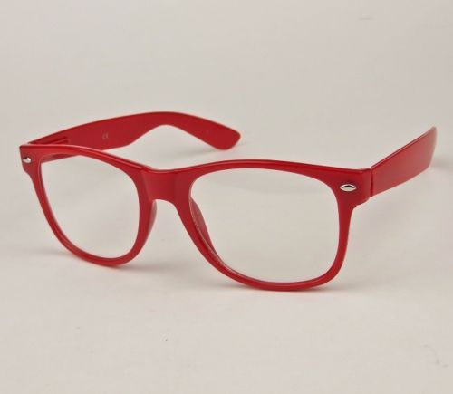 Clásico Delgado Cuadrado Rectangular WaYf Nerd Transparente Anteojos Mujer Marcos Grandes 8068 - Imagen 7 de 13