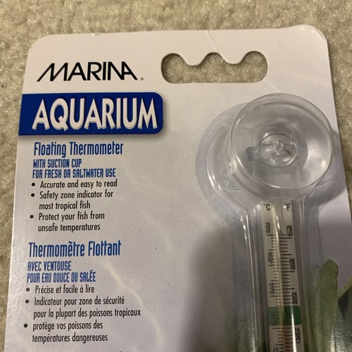 Termómetro flotante para acuario Marina ventosa uso de agua salada dulce Hagen 11201 - Imagen 2 de 9