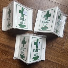 (3) Lot Prinzing First Aid Corner Wall Signs