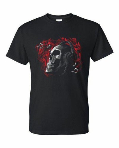 Camiseta - CALAVERA DE TELÉFONOS MUERTOS - CALAVERA DE MÚSICA NOVEDAD GÓTICA Adulto DryBlend® - Imagen 15 de 35