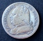 France - Louis XVIII - Nice coin 5 francs 1815 Q - dressed bust