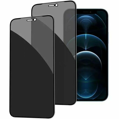 iPhone 16 15 14 13 12 11 Pro Max XR Privacy Tempered Glass Full Screen Protector - Bild 23 von 26