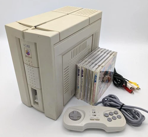 NEC PC-FX Home Console + Controller + AV Cable + 4Games Working AC100V Japan F/S