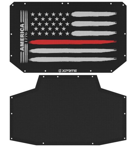 Cubierta de malla parasol Red Line bandera de EE. UU. para Jeep Wrangler JK JKU 2007-2018 4 puertas - Imagen 2 de 9
