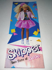 Vintage 1988 Skipper Teen Sister of Barbie Booklet POSTER Homecoming Queen Time