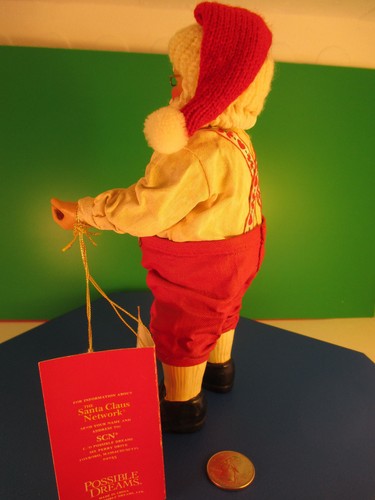 Possible Dreams Clothtique Realistic 8 in. Standing Santa Claus Christmas Figure - Picture 4 of 10