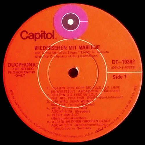 MARLENE DIETRICH 2 LPs Wiedersehen Mit Marlene, Songs In German By The Inimitab - Picture 6 of 7