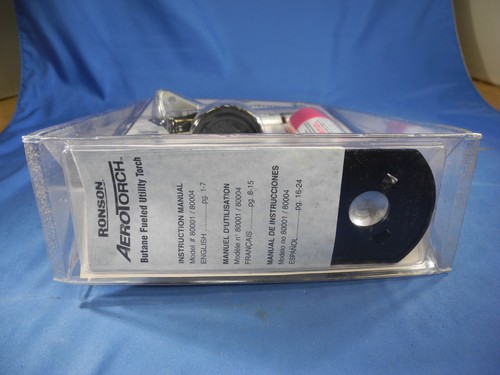 VINTAGE RONSON BUTANE Aero TORCH KIT 80001 (NEW & SEALED!) - Picture 10 of 12