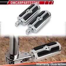 10MM Foot Pegs Highway Pedal Footrest Male Mount For Harley Honda Suzuki Yamaha