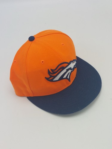 Gorra New Era 59Fifty Denver Broncos ajustada 7 1/4 NFL fútbol americano naranja azul - Imagen 3 de 7
