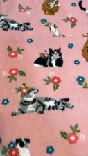 Cat Fleece socks kitties  design sizes 5-12 womens  "Toasti Socks"