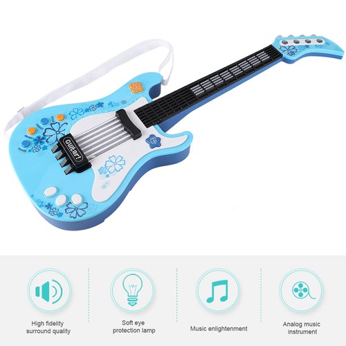 Multifunction Kid Bass Guitar Ukulele Toy Children Lightical Instrument MU - Picture 11 of 22