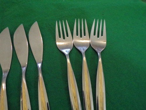 WMF Modell Palma / Capri Gold Cromargan Fischbesteck 6 Personen 12 Teile TOP - Bild 3 von 6