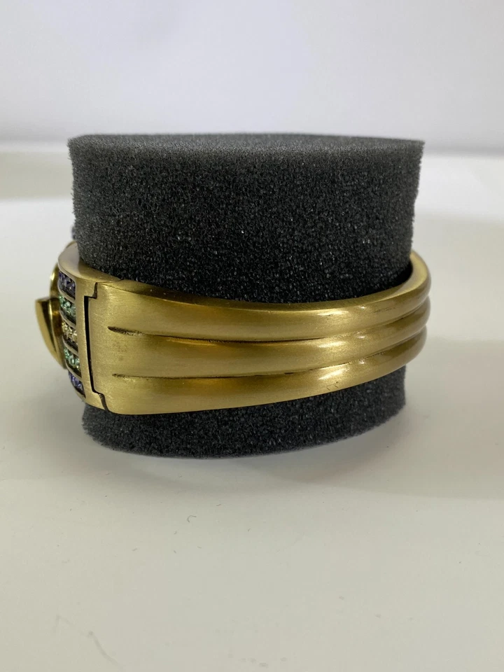 Brazalete con bisagras de cristal púrpura impresiones irresistibles de colección Heidi Daus DS75 Foto 2 de 4