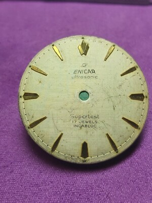 Enicar - Ultrasonic Supertest - 17J - Incabloc - Dial - 28.7mm (FC841)