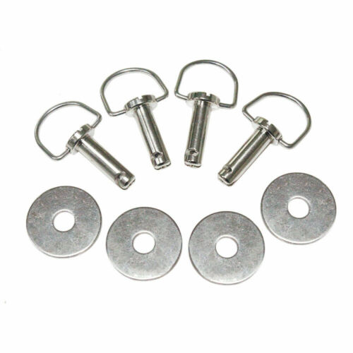 4pc Fit For Harley Touring FLHX Fasteners Saddlebag Mounting Pin Bolts w/ Washer - Picture 5 of 6