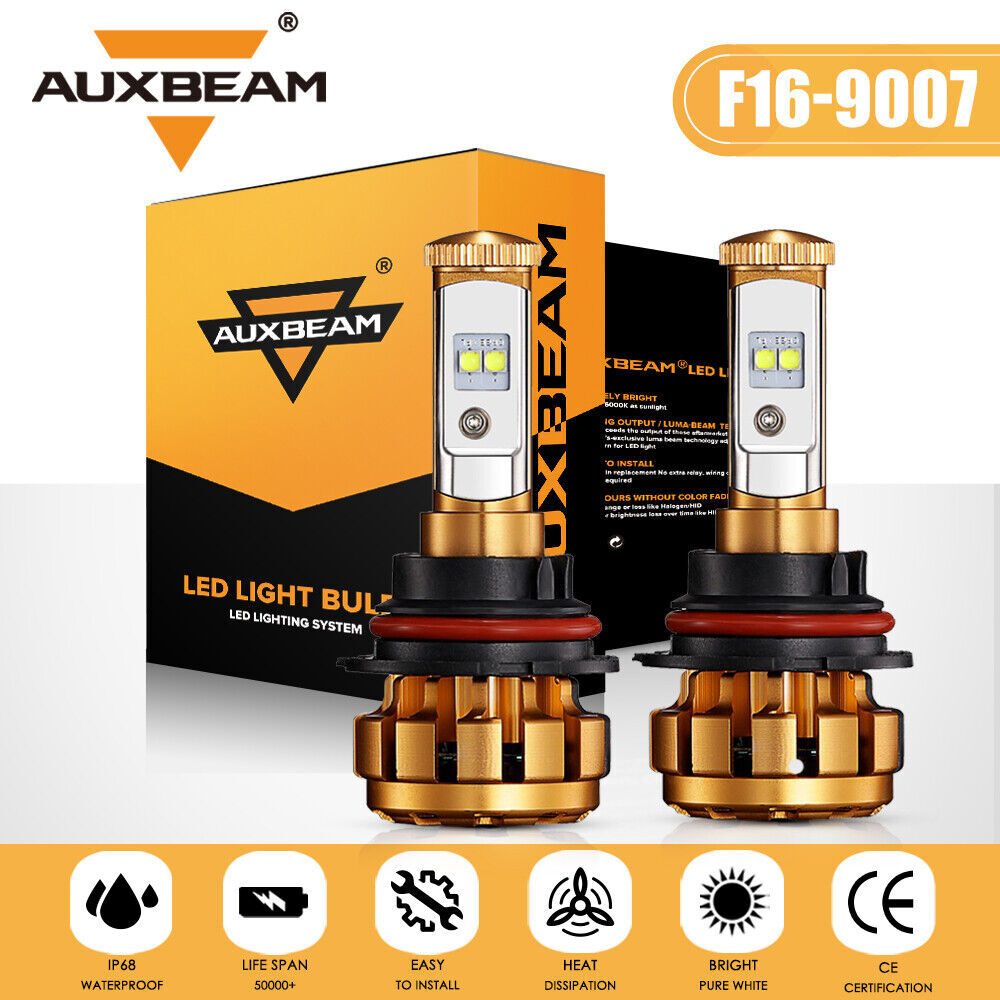 AUXBEAM 9007 LED Headlight Bulbs For Ford F-150 1992-2003, F-250 1992-1999 – 6000K, 10000lm - View #4