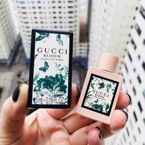 Gucci Bloom Acqua di Fiori Mini 5ml Women's Perfume Travel Size Purse Splash EDT