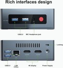Mini desktop PC 8GB 256GB Intel J4105 Win 10 4K HD BT4.0 HDMI Kuyia GK35