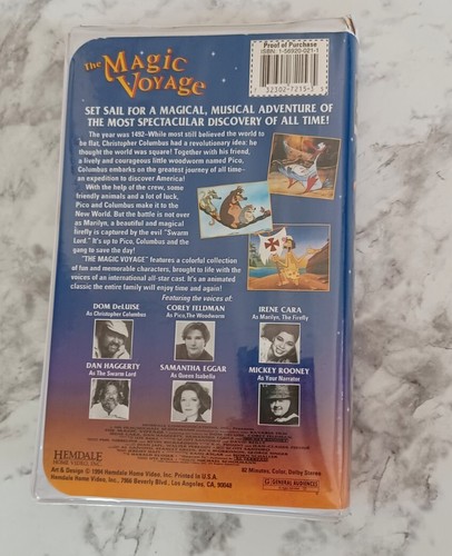 The Magic Voyage VHS 1994 Clam Shell Case Rare Tape 90s Hemdale Home Video - Picture 2 of 8