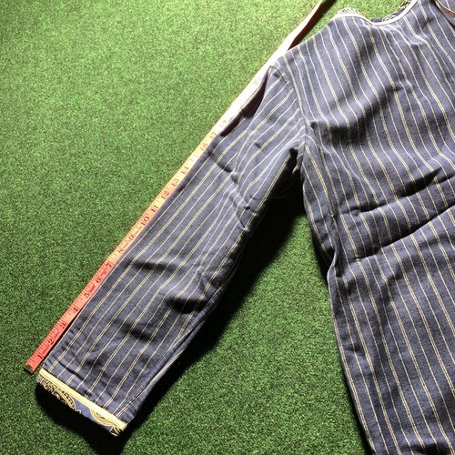 KOOS OF COURSE Jacket Women SM ? Blue Khaki Reversible Button Front Art Quilt - Picture 5 of 7