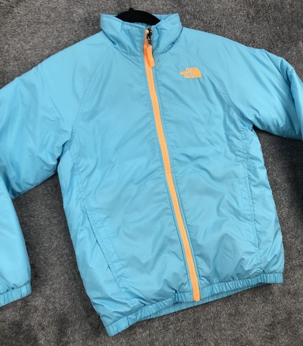 North Face Girls Jacket Nylon Fortuna Blue Size Medium 10/12 Pockets CSB9 - Picture 6 of 21