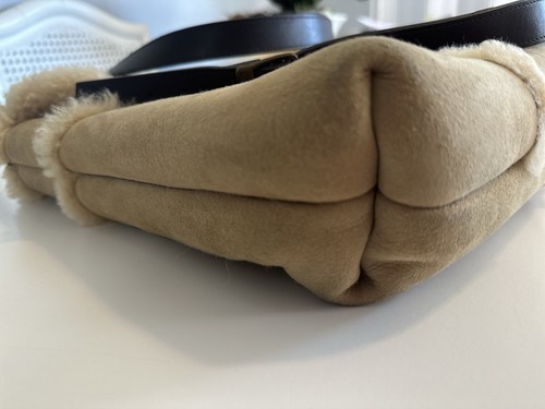 UGG Australia Shoulder Purse Bag Suede And Sherpa With Dust Bag $199 Retail - Picture 17 of 22