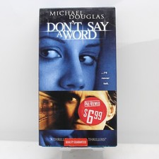 Dont Say a Word VHS 2002 Michael Douglas Ex-Blockbuster