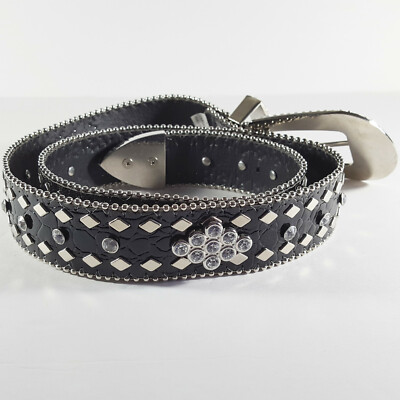 VTG Elite Western Star Studded Glitter Belt Cowgirl Y2K Rodeo Glam Waist Size M Glam Western Belt - Etsy main image 2