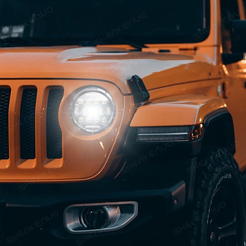 Faros LED redondos de 7 pulgadas para Jeep Patriot par 2008-2016 luz proyector DRL - Imagen 13 de 17