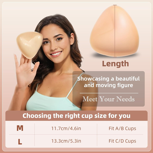 Double-Sided Sticky Bra Inserts, Self Adhesive Push up Pads for Sports & Swimsui - Picture 3 of 12