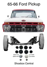 1965 1966 Ford Pickup Body Cab to Frame Rubber Pad Mounting Hardware Kit