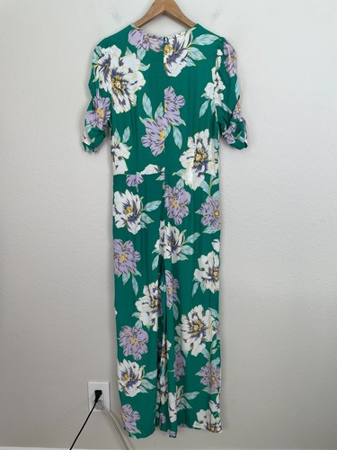 NEW Yumi Kim Anthropologie Womens Small Belmont Jumpsuit Water Lilly Emerald - Picture 11 of 15