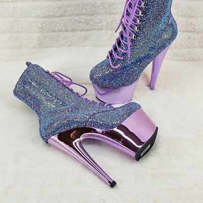 モモ⭐︎ひな Pleaser Bejeweled-1020-7 in Baby Pink – Pleaser Shoes