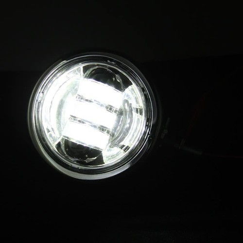 Par de luces de paso antiniebla LED auxiliares LED de 4,5" con cubo de carcasa para Harley EE. UU. - Imagen 4 de 12