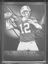 2012 Panini Black Football Printing Plate #1 Aaron Rodgers No 1 of 1